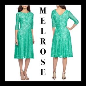 New Green Lace Midi Dress